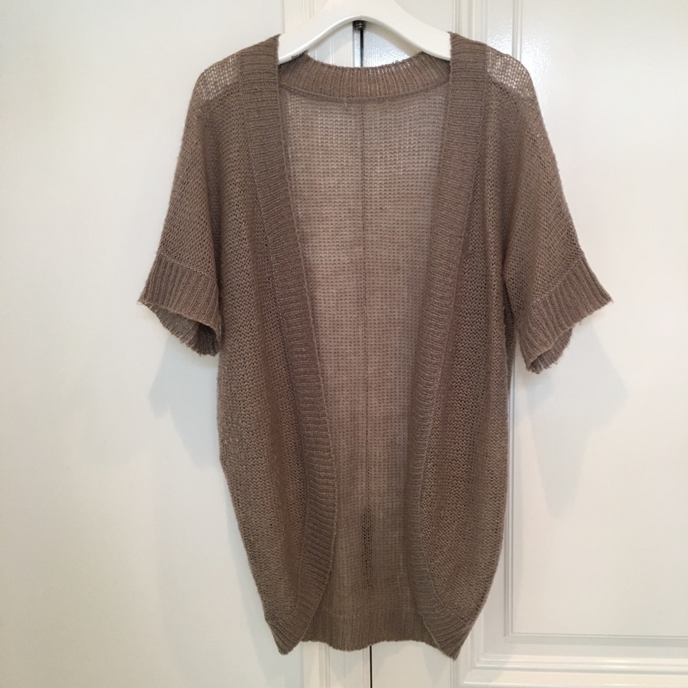 Anthropologie Fuzzy Knit Cardigan